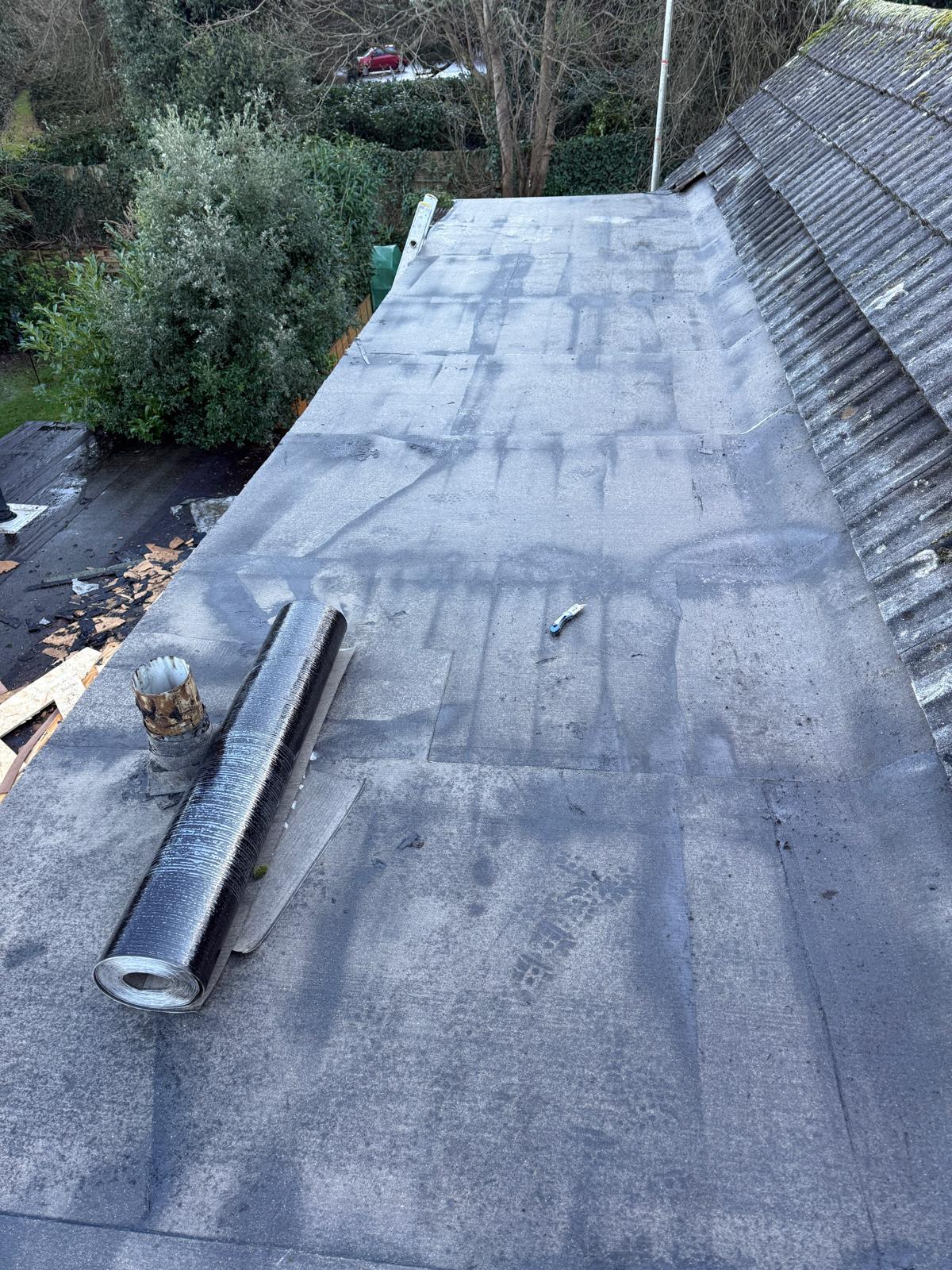 After: Flat roof replacement — Surrey